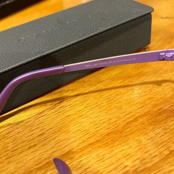 PRODESIGN DENMARK violet 1380 c.3531 EYEGLASSES FRAMES 55-16-130 B b32 - Picture 6 of 10